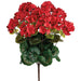 18.5" Outdoor UV-Resistant Artificial Geranium Flower Bush -Red (Pack of 12) - FBG309-RE
