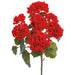18" Geranium Silk Flower Bush -Red (Pack of 12) - FBG358-RE