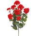 24" Geranium Silk Flower Bush -Red (Pack of 12) - FBG359-RE