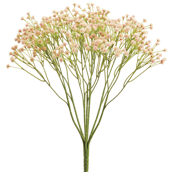 15" Gypsophila Baby's Breath Silk Flower Bush -Blush (pack of 24) - FBG483-BS