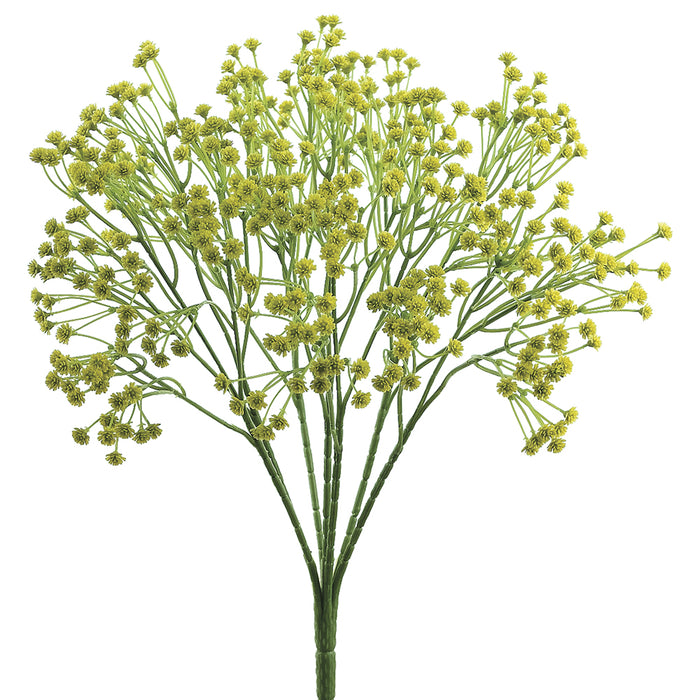 15" Gypsophila Baby's Breath Silk Flower Bush -Light Green (pack of 24) - FBG483-GR/LT