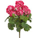 19" Outdoor Water-Resistant Artificial Geranium Flower Bush -Fuchsia (Pack of 12) - FBG534-FU