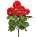 19" Outdoor Water Resistant Artificial Geranium Flower Bush -Red (pack of 12) - FBG534-RE