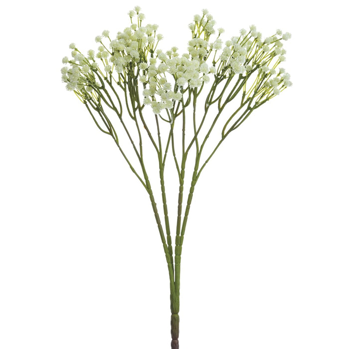 15" Gypsophila Baby's Breath Silk Flower Bush -Cream (pack of 12) - FBG718-CR