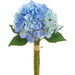 8.5" Hydrangea Silk Flower Bouquet -Blue (Pack of 6) - FBH002-BL
