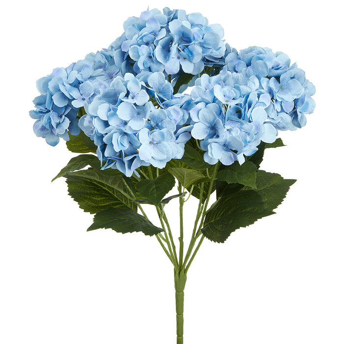 22" Silk Hydrangea Flower Bush -Blue/Delphinium (Pack of 6) - FBH039-BL/DL