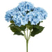 22" Silk Hydrangea Flower Bush -Blue/Delphinium (Pack of 6) - FBH039-BL/DL