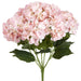 22" Silk Hydrangea Flower Bush -Soft Pink (Pack of 6) - FBH039-PK/SO
