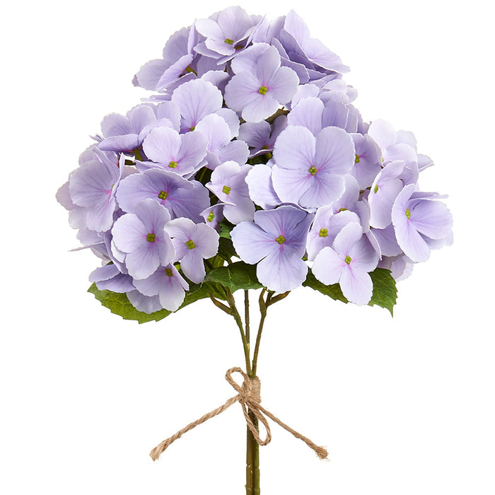 14.5" Hydrangea Silk Flower Stem Bundle -Lavender (Pack of 12) - FBH048-LV