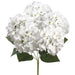 20" Silk Hydrangea Flower Bush -White (pack of 6) - FBH060-WH