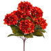 21" Silk Hydrangea Flower Bush -Brick/Flame (pack of 12) - FBH085-BC/FL