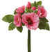 12.5" Hollyhock Silk Flower Stem Bundle -Pink (Pack of 12) - FBH134-PK