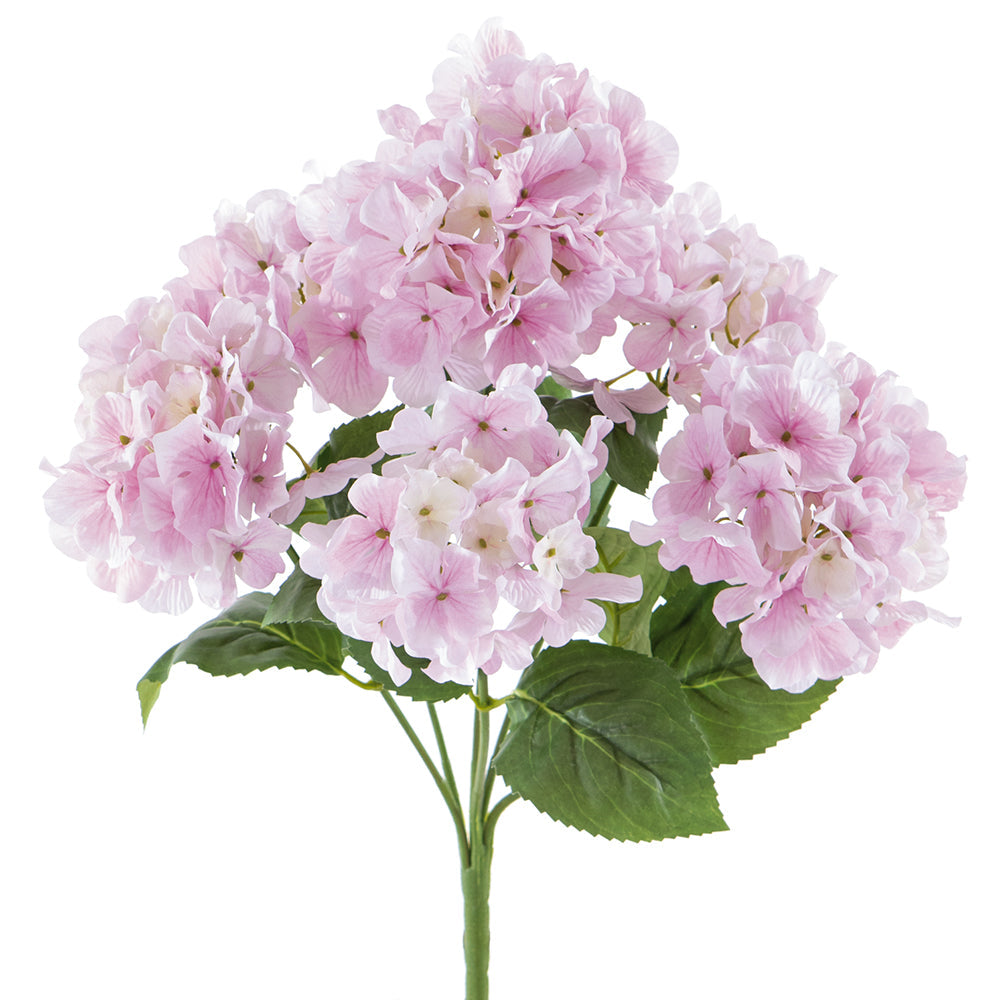 Uv-resistant Outdoor Artificial Hydrangea Flower Bush -soft Pink 