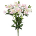 21" Silk Helleborus Flower Bush -Pink/Green (pack of 6) - FBH189-PK/GR