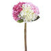 17.5" Real Touch Hydrangea Silk Flower Stem Bundle -Pink/Boysenberry (Pack of 12) - FBH210-PK/BB