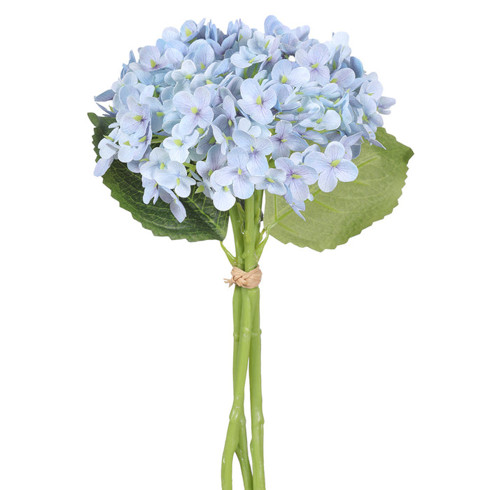 13" Hydrangea Silk Flower Stem Bundle -Delphinium (Pack of 12) - FBH211-DL