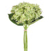 13" Hydrangea Silk Flower Stem Bundle -Green (Pack of 12) - FBH211-GR