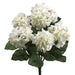 22" Silk Hydrangea Flower Bush -Cream/White (pack of 6) - FBH335-CR/WH