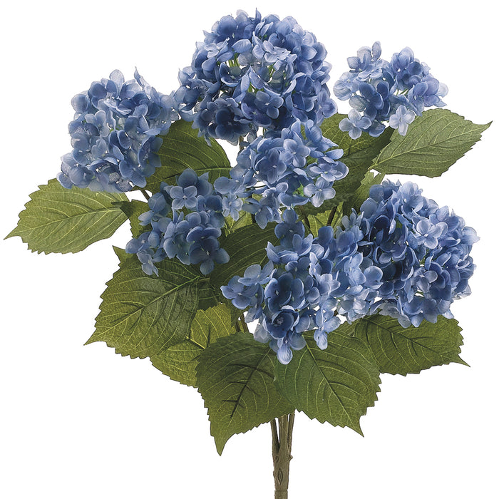 22" Silk Garden Hydrangea Flower Bush -Blue (pack of 6) - FBH354-BL