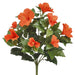 19" Silk Hibiscus Flower Bush -Orange (pack of 6) - FBH371-OR