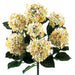 20" Silk Hydrangea Flower Bush -Cream/Beige (pack of 6) - FBH480-CR/BE