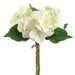 13" Hydrangea Silk Flower Stem Bundle -Cream/Green (Pack of 12) - FBH500-CR/GR