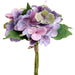 13" Hydrangea Silk Flower Stem Bundle -Lavender/Green (Pack of 12) - FBH500-LV/GR
