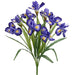 22" Iris Silk Flower Bush -2 Tone Violet (pack of 12) - FBI311-VI/TT