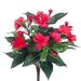 11" Silk Impatiens Flower Bush -Red (pack of 24) - FBI805-RE