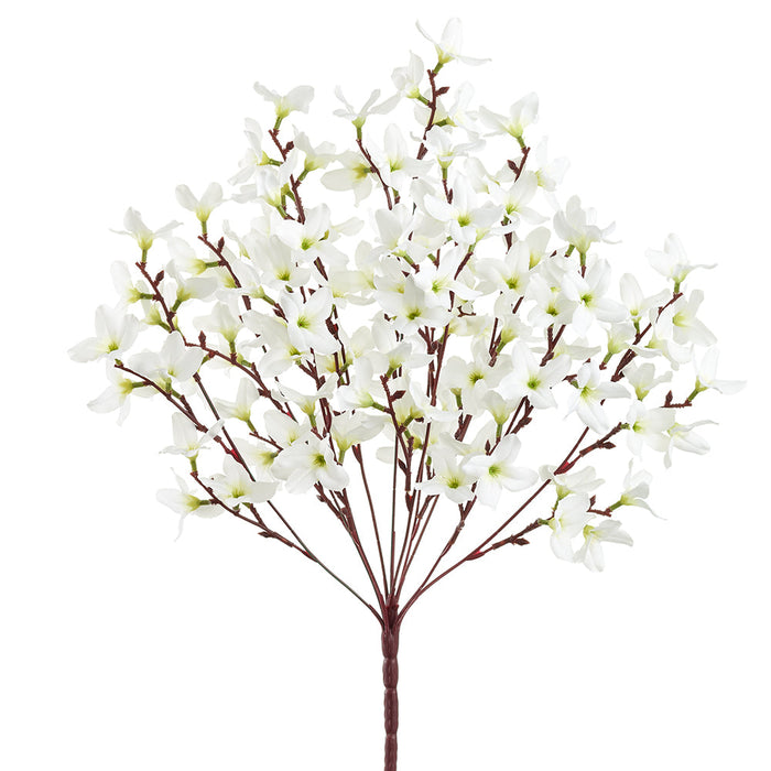 Artificial Winter Jasmine Flower Bush -White — Silks Are Forever