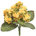8" Kalanchoe Silk Flower Bush -Yellow (Pack of 24) - FBK361-YE