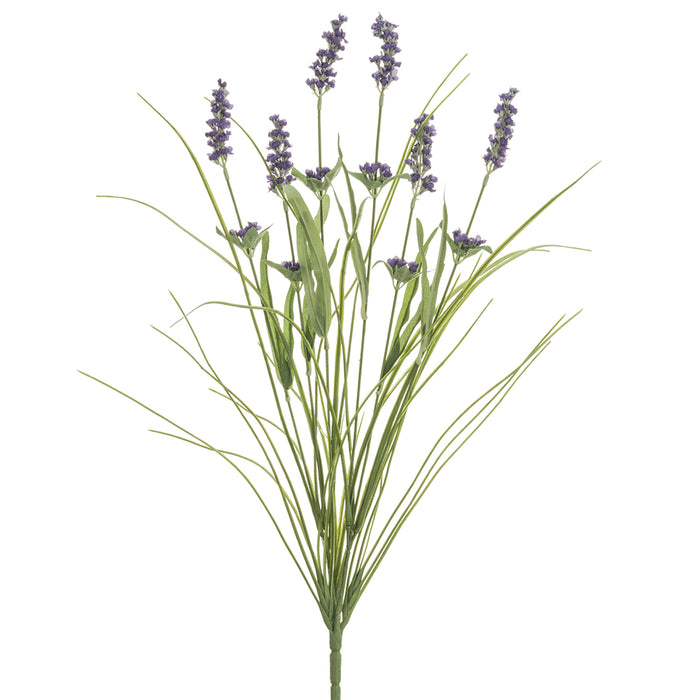 22" Artificial Lavender Flower Bush -Lavender (pack of 12) - FBL016-LV