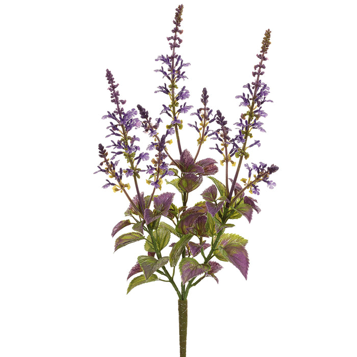 20" Artificial Lavender Flower Bush -Purple (pack of 12) - FBL042-PU
