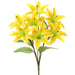 20" Silk Rubrum Lily Flower Bush -Yellow (pack of 12) - FBL138-YE