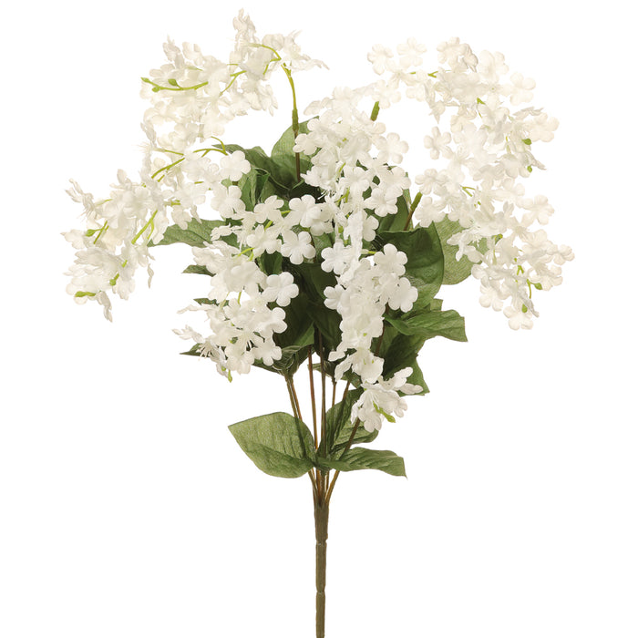 20" Silk Lilac Flower Bush -White (pack of 12) - FBL142-WH