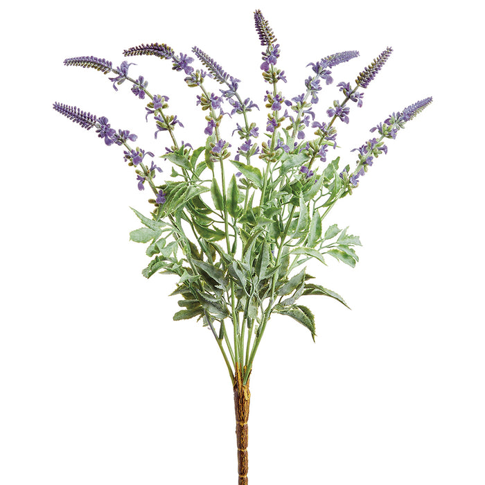 18" Artificial Lavender Flower Bush -Blue (pack of 12) - FBL254-BL