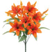 19" Mixed Silk Tiger Lily Flower Bush -Orange (pack of 12) - FBL305-OR