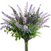 12" Lavender & Mascari Silk Flower Bouquet -Lavender/Purple (Pack of 6) - FBL330-LV/PU
