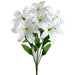 22" Faux Lily Flower Bush -White (pack of 12) - FBL399-WH