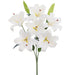 23" Lily Silk Flower Bush -White (Pack of 6) - FBL546-WH