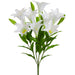 25" Silk Easter Lily Flower Bush -White (pack of 6) - FBL662-WH