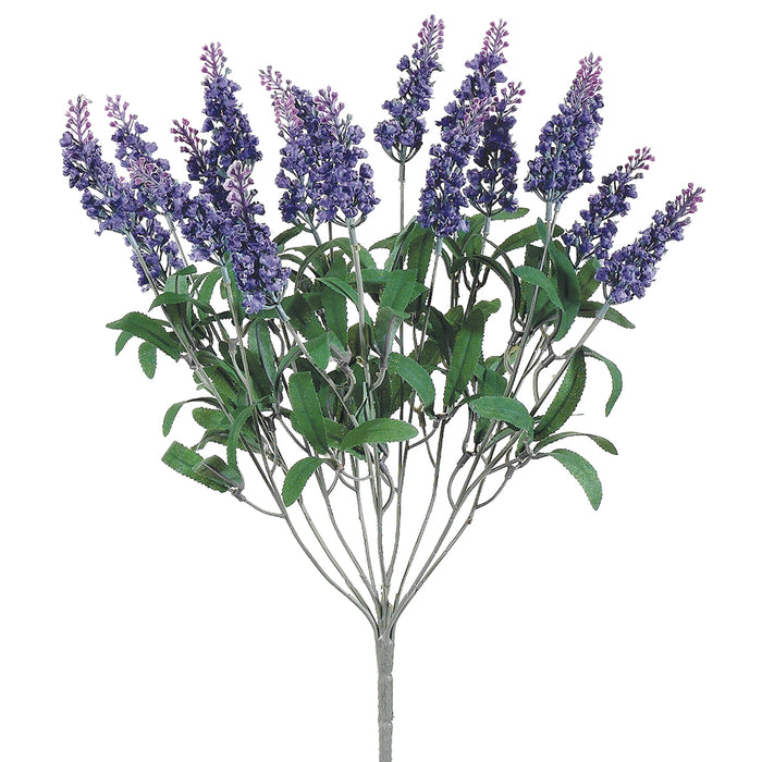 16" Silk Lavender Flower Bush -Lavender (pack of 12) - FBL912-LV