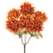 16.5" Marigold Silk Flower Bush -Flame (Pack of 6) - FBM006-FL