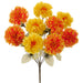 16.5" Marigold Silk Flower Bush -Orange/Yellow (Pack of 12) - FBM007-OR/YE