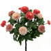 14.5" Mini Mum Silk Flower Bush -Mauve/Pink (Pack of 12) - FBM068-MV/PK