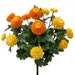 14.5" Mini Mum Silk Flower Bush -Orange/Yellow (Pack of 12) - FBM068-OR/YE