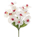 13.5" Silk Phalaenopsis Orchid Flower Bush -White (pack of 24) - FBO389-WH