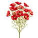 21.5" Silk Poppy Flower Bush -Red (pack of 6) - FBP003-RE