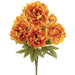 21" Peony Silk Flower Bush -Amber (Pack of 6) - FBP004-AM