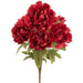 21" Peony Silk Flower Bush -Burgundy (Pack of 6) - FBP004-BU